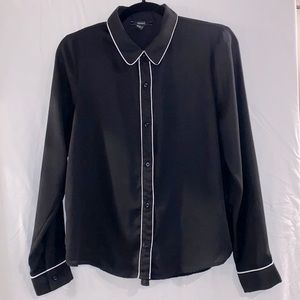 ✨ Forever 21 Black and White Blouse
